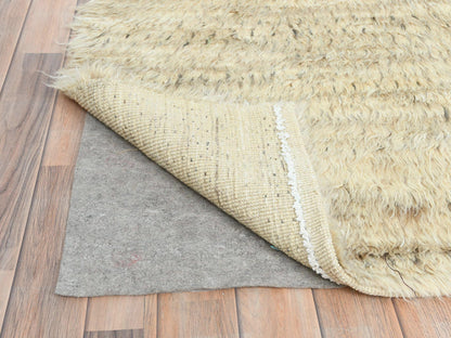 Beige 10'1" x 14'1" Modern and Contemporary Hand knotted Wool Rug - Sku: O082565