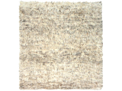 Beige 9'0" x 9'0" Modern and Contemporary Hand knotted Wool Rug - Sku: O082566