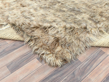 Beige 9'0" x 9'0" Modern and Contemporary Hand knotted Wool Rug - Sku: O082566