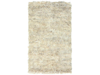 Beige 3'1" x 5'3" Modern and Contemporary Hand knotted Wool Rug - Sku: O082570