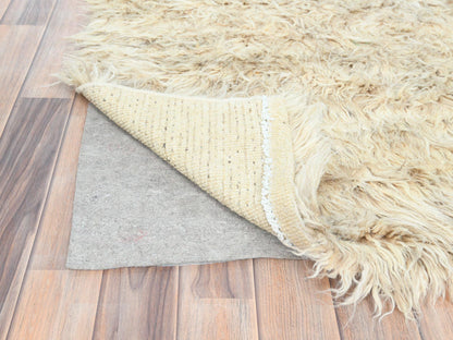 Beige 3'1" x 5'3" Modern and Contemporary Hand knotted Wool Rug - Sku: O082570