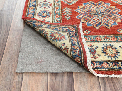 Kazak Kazak hand-knotted wool runner in Red & Ivory, 2'8" x 39'1" — SKU O082607 (view 3)