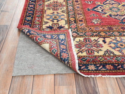 Kazak Kazak hand-knotted wool rug in Red & Ivory, 7'10" x 10'6" — SKU O082640 (view 4)