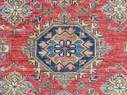 Kazak Kazak hand-knotted wool rug in Red & Ivory, 8'10" x 12'8" — SKU O082641 (view 8)