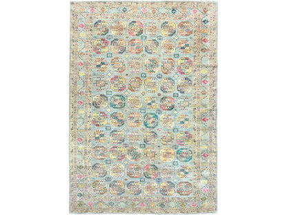 Blue 9'9" x 14'1" Kazak Hand knotted Wool Rug - Sku: O082656