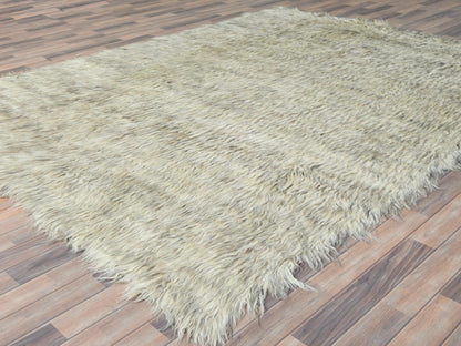 Modern / Contemporary hand-knotted wool rug in Gray, 7'7" x 9'10" — SKU O082661 (view 3)