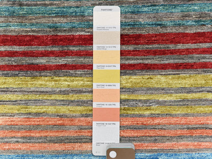 Kazak Kazak hand-knotted wool rug in Red, 9'10" x 13'2" — SKU O082687 (view 7)