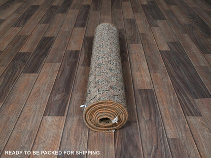 Tabriz Vintage hand-knotted wool runner in Pink, 2'4" x 10'1" — SKU O0826 (view 5)