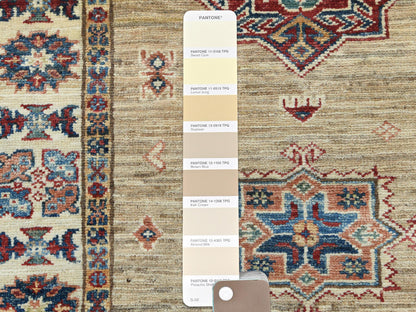 Brown 2'7" x 13'6" Kazak Hand knotted Wool Rug - Sku: O082721