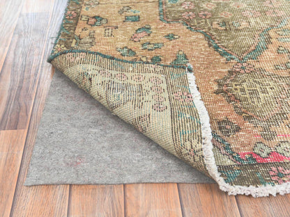 Brown 3'0" x 4'5" Vintage Hand knotted Wool Rug - Sku: O082788