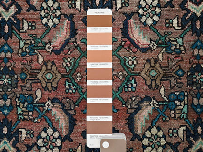 Hamadan Vintage hand-knotted wool runner in Red, 2'2" x 8'7" — SKU O0827 (view 4)