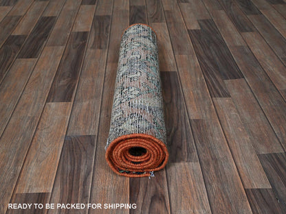 Hamadan Vintage hand-knotted wool runner in Red, 2'2" x 8'7" — SKU O0827 (view 5)