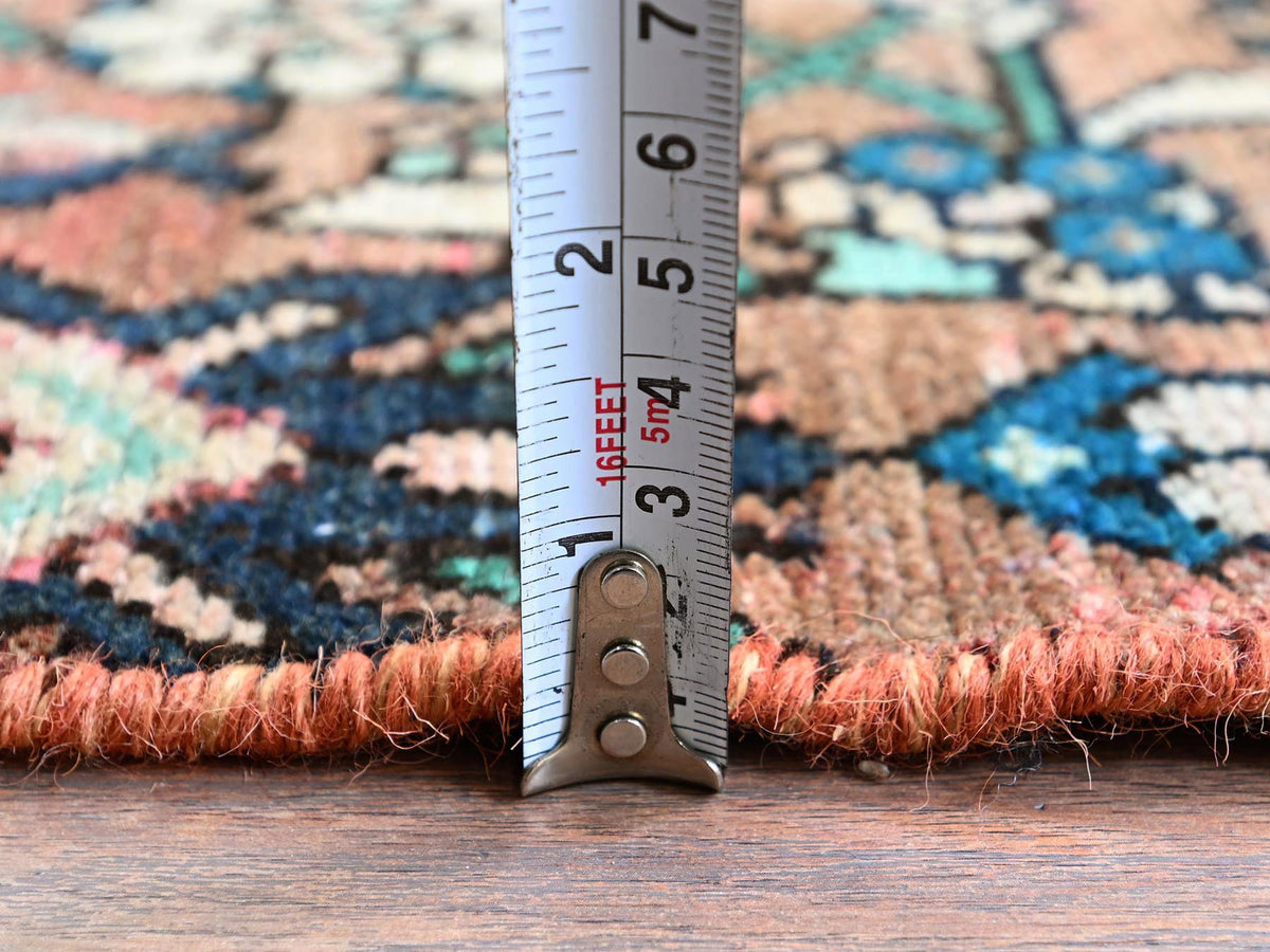 Hamadan Vintage hand-knotted wool runner in Red, 2'2" x 8'7" — SKU O0827 (view 6)
