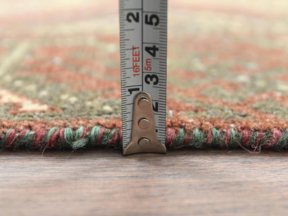 Brown 3'0" x 5'5" Vintage Hand knotted Wool Rug - Sku: O082806
