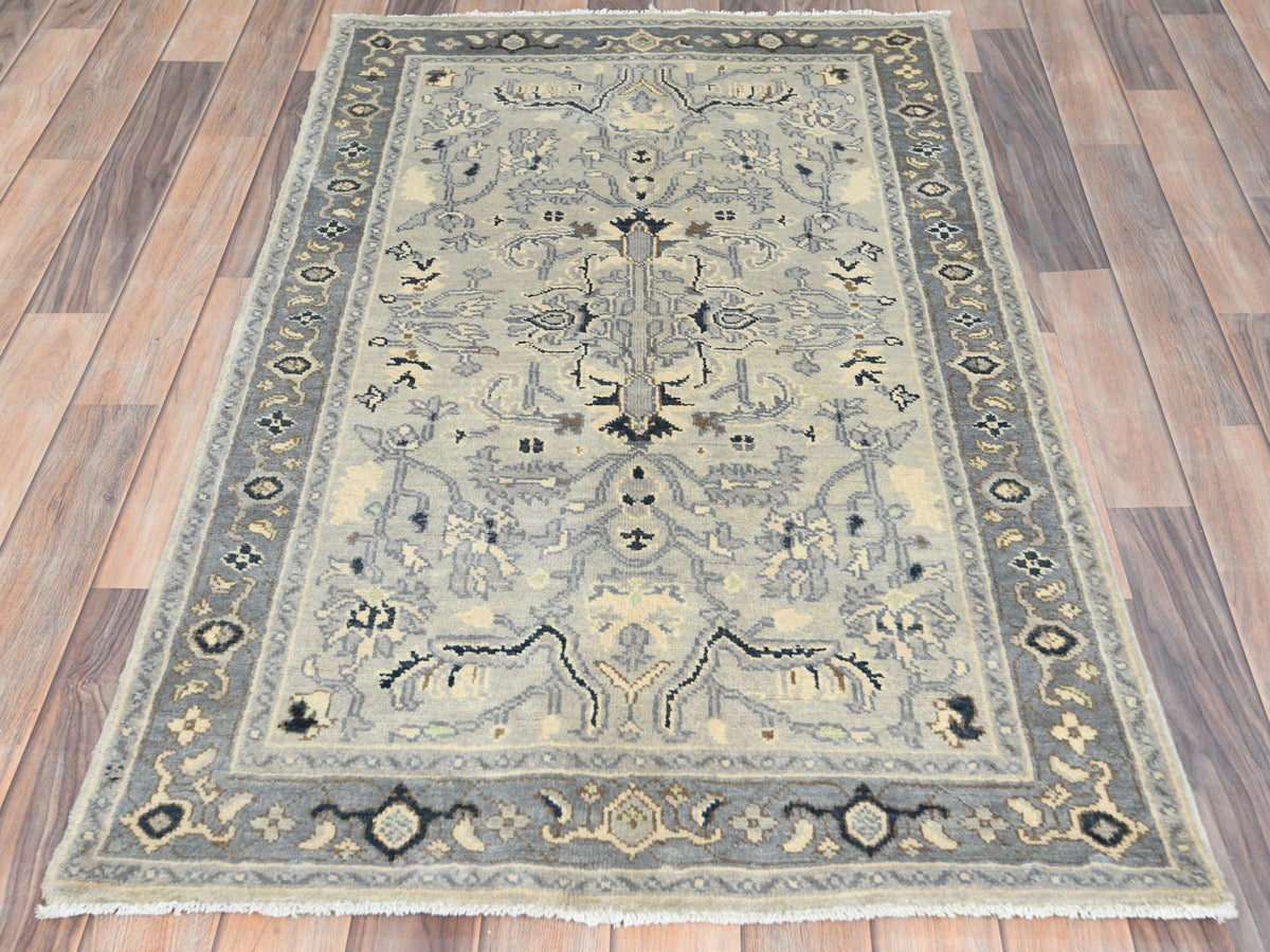 Heriz Heriz hand-knotted wool rug in Gray, 2'10" x 4'10" — SKU O082918 (view 2)
