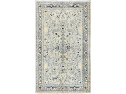 Heriz Heriz hand-knotted wool rug in Gray & Stone Gray, 2'10" x 4'10" — SKU O082919