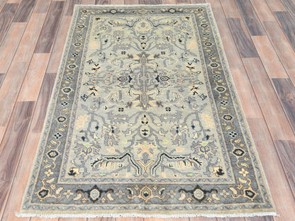 Heriz Heriz hand-knotted wool rug in Gray & Stone Gray, 2'10" x 4'10" — SKU O082919 (view 2)