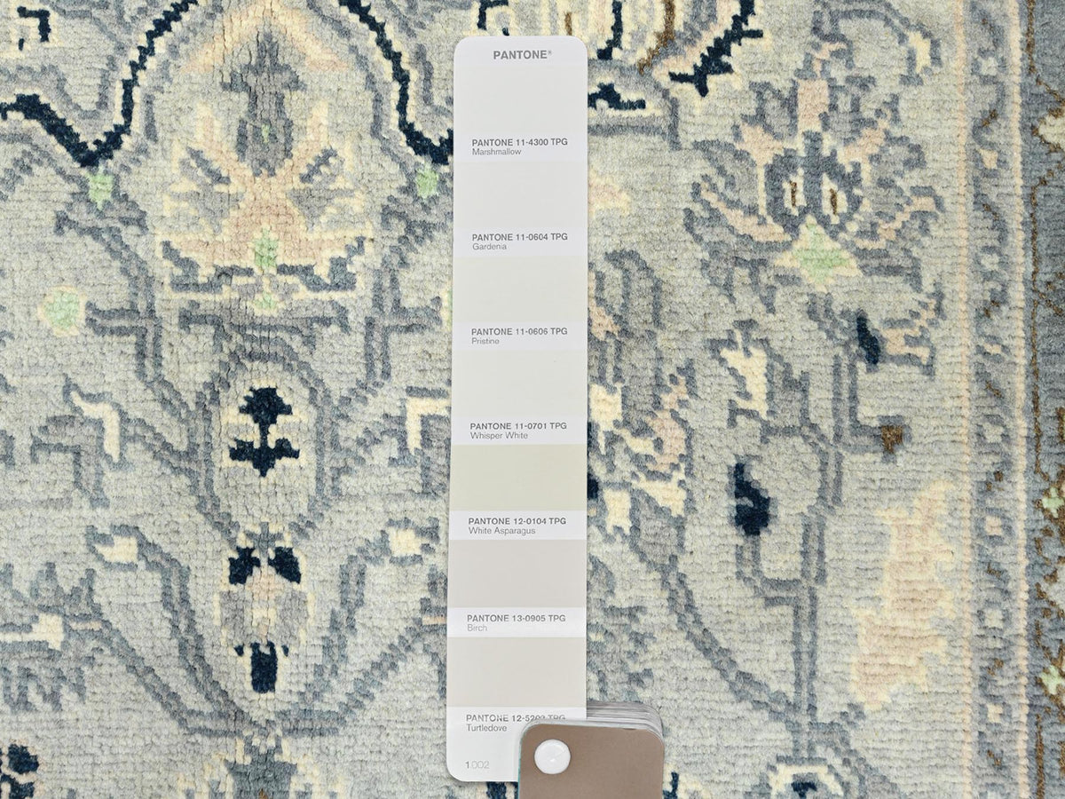 Heriz Heriz hand-knotted wool rug in Gray & Stone Gray, 2'10" x 4'10" — SKU O082919 (view 4)