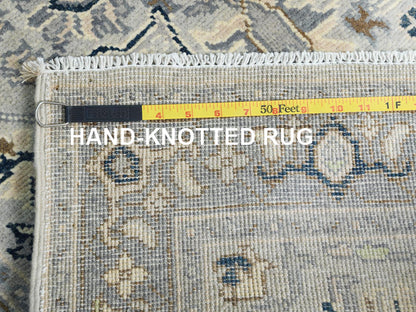 Heriz Heriz hand-knotted wool rug in Gray & Stone Gray, 2'10" x 4'10" — SKU O082919 (view 7)
