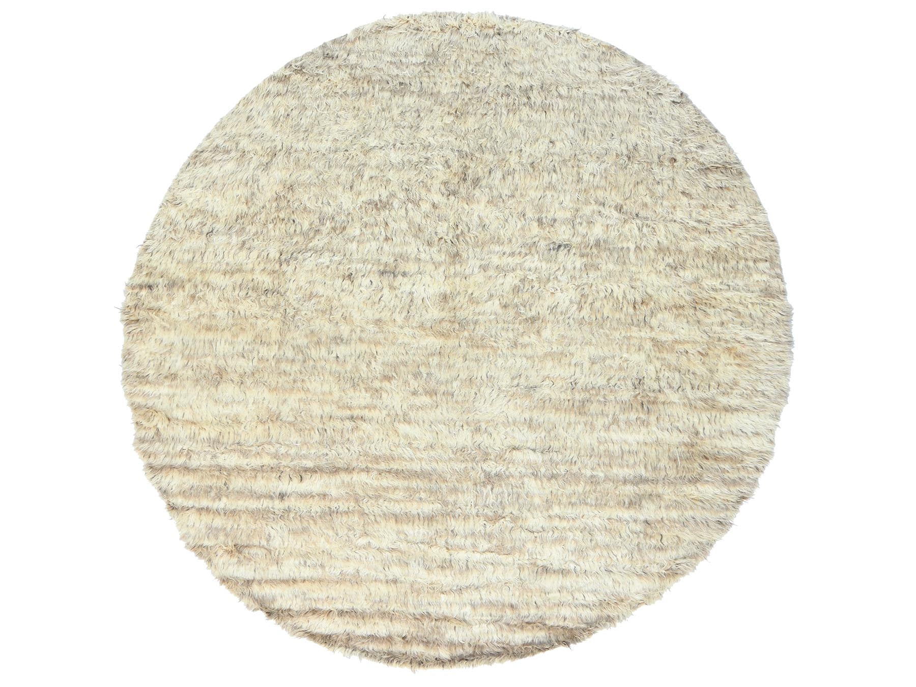 Tribal & Geometric hand-knotted wool rug in Ivory, 10' x 10'1" — SKU O082986