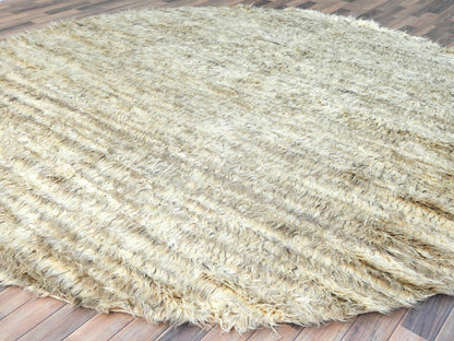 Tribal & Geometric hand-knotted wool rug in Ivory, 10' x 10'1" — SKU O082986 (view 4)