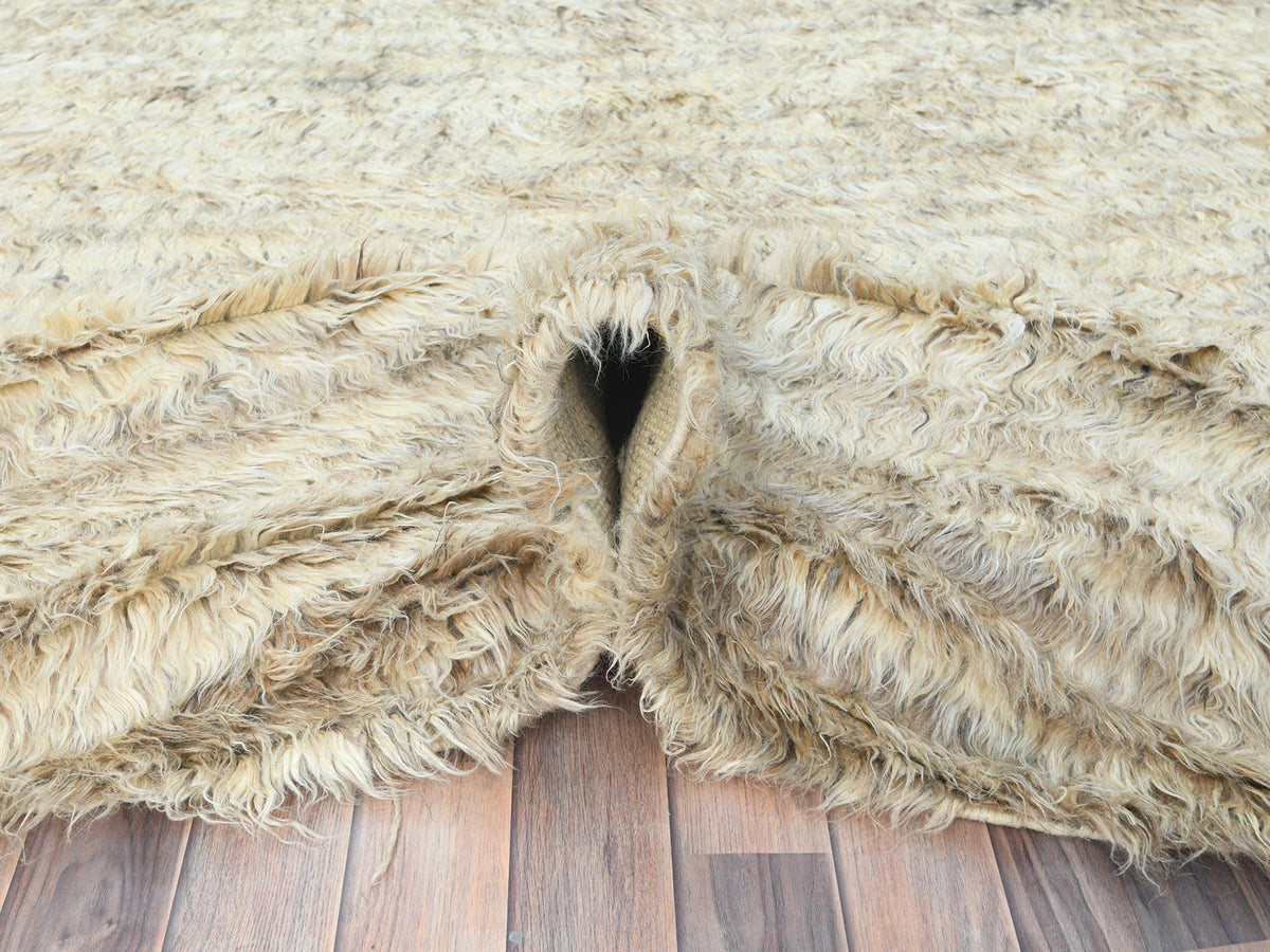 Tribal & Geometric hand-knotted wool rug in Ivory, 10' x 10'1" — SKU O082986 (view 6)