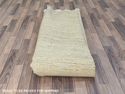 Tribal & Geometric hand-knotted wool rug in Ivory, 10' x 10'1" — SKU O082986 (view 9)