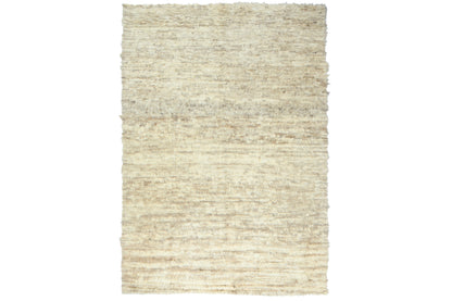 Ivory 12'4" x 18'1" Tribal Hand knotted Wool Rug - Sku: O082987