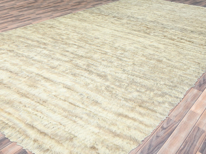 Ivory 12'4" x 18'1" Tribal Hand knotted Wool Rug - Sku: O082987