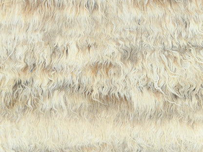 Tribal & Geometric hand-knotted wool rug in Ivory, 12'4" x 18'1" — SKU O082987 (view 8)
