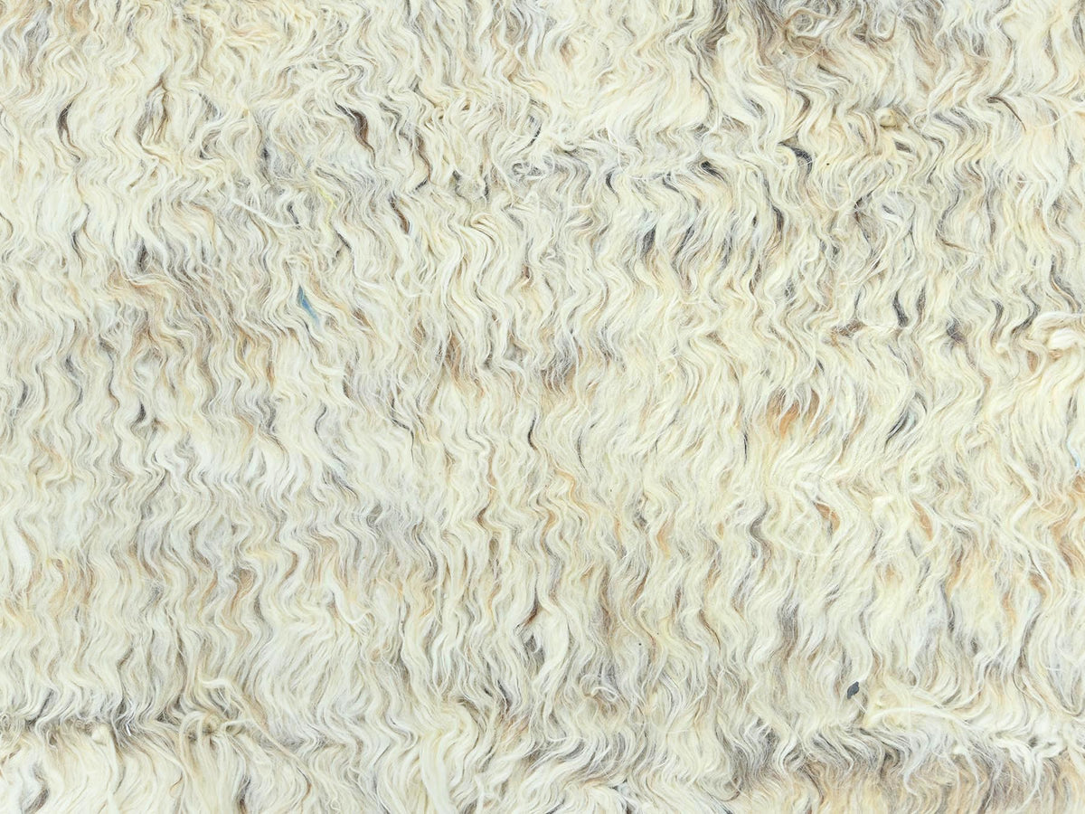 Tribal & Geometric hand-knotted wool rug in Ivory, 8'1" x 10'1" — SKU O082988 (view 8)
