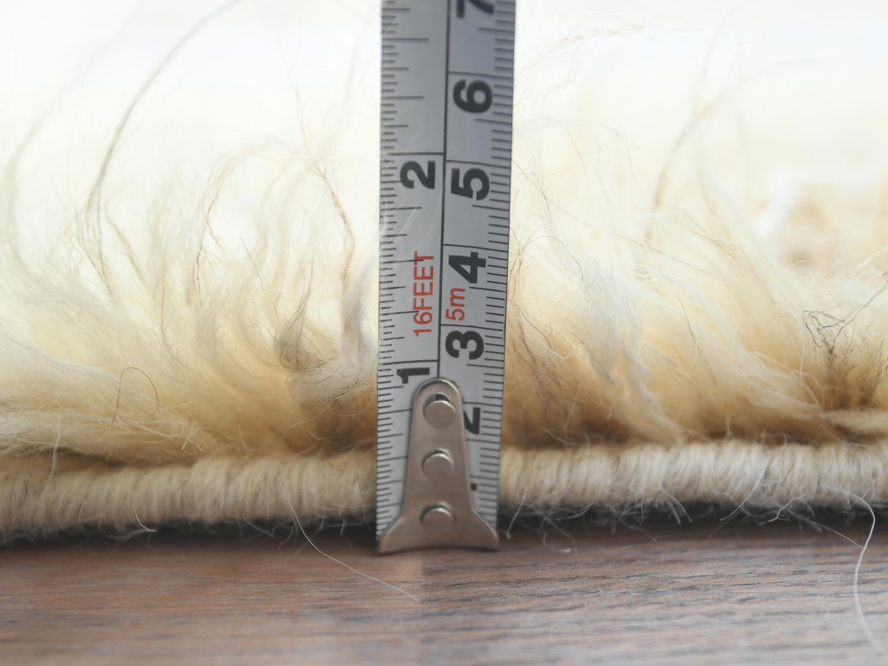 Tribal & Geometric hand-knotted wool runner in Ivory, 2'6" x 8' — SKU O082989 (view 6)
