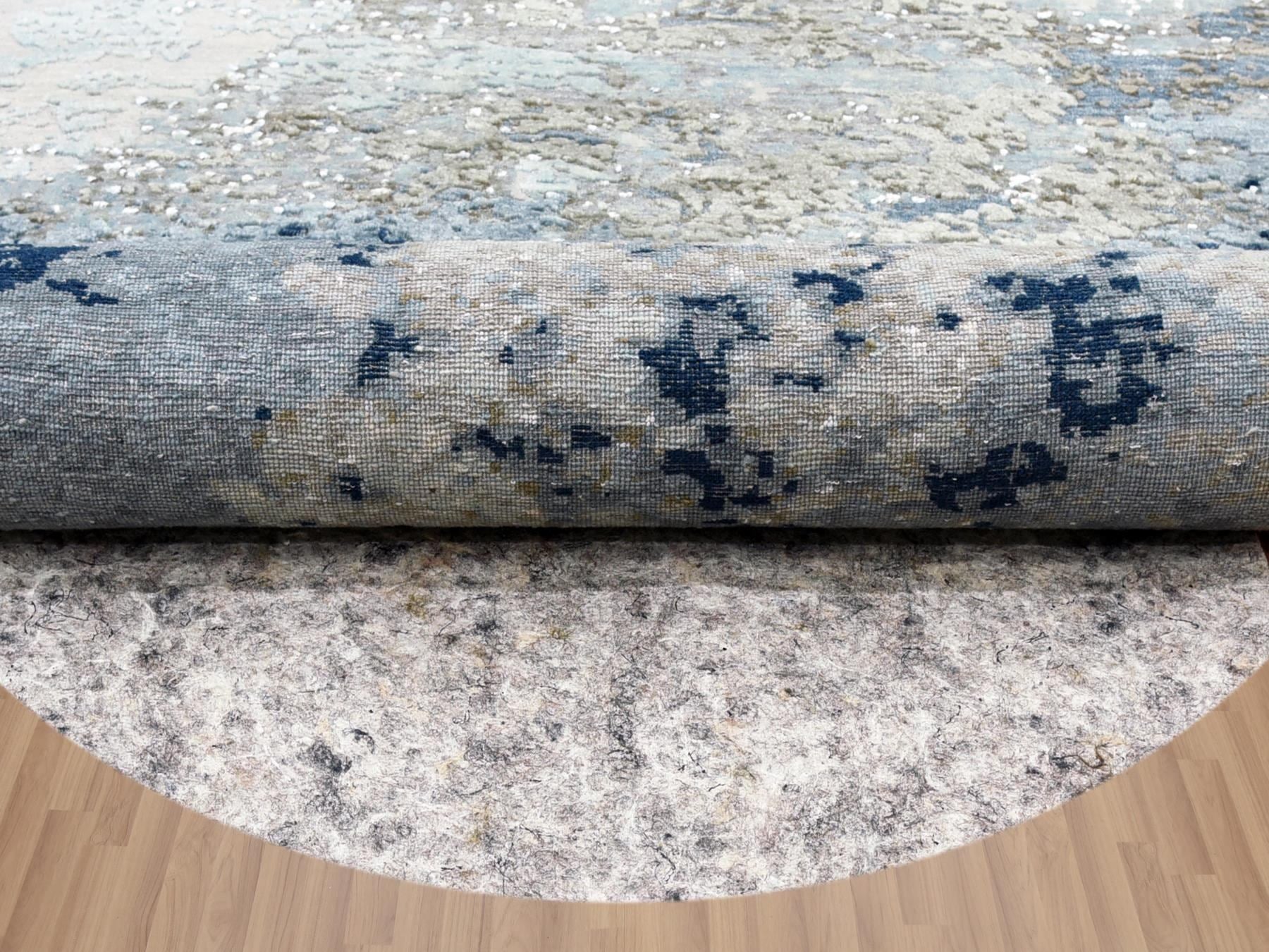 Modern / Contemporary hand-knotted wool rug in Gray, 10' x 10'2" — SKU O083033 (view 5)