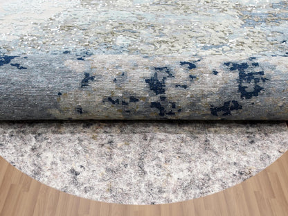Modern / Contemporary hand-knotted wool rug in Gray, 10' x 10'2" — SKU O083033 (view 5)