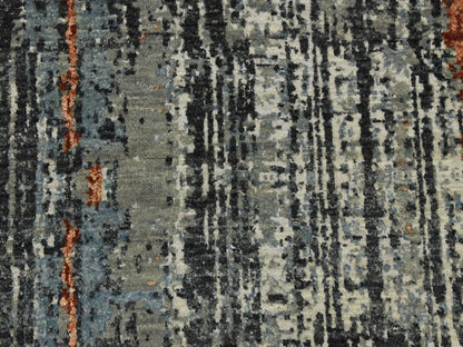 Modern / Contemporary hand-knotted wool rug in Gray, 8' x 10'1" — SKU O083068 (view 8)