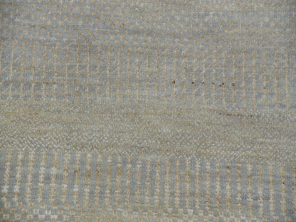 Grey 9'0" x 12'3" Modern and Contemporary Hand knotted Wool Rug - Sku: O083103