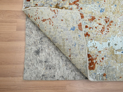 Beige 3'0" x 5'1" Modern and Contemporary Hand knotted Wool Rug - Sku: O083188