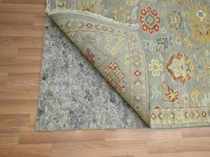 Ziegler Tribal & Geometric hand-knotted wool rug in Gray & Taupe, 9'2" x 12' — SKU O083198 (view 4)