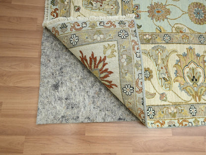 Blue 9'0" x 12'0" Tribal & Geometric Hand knotted Wool Rug - Sku: O083199