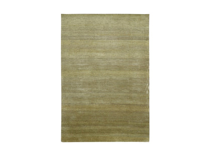 Brown 6'1" x 9'6" Modern / Contemporary Hand knotted Wool/Silk Rug - Sku: O083213