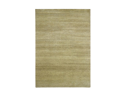 Brown 6'0" x 9'0" Modern / Contemporary Hand knotted Wool/Silk Rug - Sku: O083214