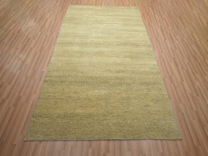 Brown 6'0" x 9'0" Modern / Contemporary Hand knotted Wool/Silk Rug - Sku: O083214