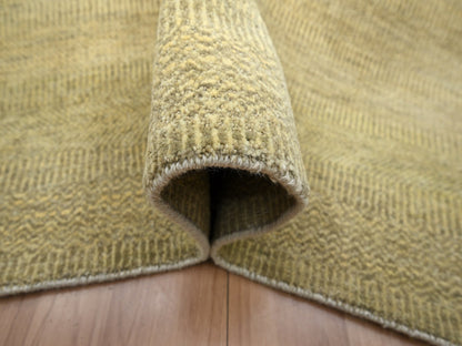 Brown 6'0" x 9'0" Modern / Contemporary Hand knotted Wool/Silk Rug - Sku: O083214