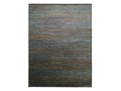 Modern / Contemporary hand-knotted wool/silk rug in Gray, 10'2" x 13'10" — SKU O083236