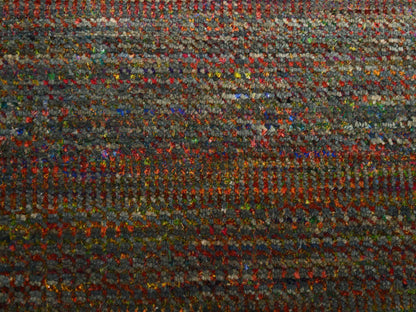 Green 9'1" x 12'2" Modern / Contemporary Hand knotted Wool Rug - Sku: O083239