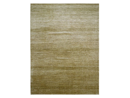 Brown 9'0" x 12'1" Modern / Contemporary Hand knotted Wool/Silk Rug - Sku: O083240