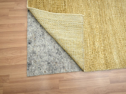 Brown 9'0" x 12'1" Modern / Contemporary Hand knotted Wool/Silk Rug - Sku: O083240