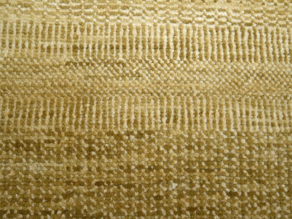 Brown 9'0" x 12'1" Modern / Contemporary Hand knotted Wool/Silk Rug - Sku: O083240