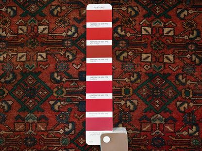 Hamadan Vintage hand-knotted wool runner in Red, 2'5" x 9'4" — SKU O0837 (view 4)