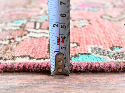 Hamadan Vintage hand-knotted wool runner in Red, 2' x 9'7" — SKU O0839 (view 6)